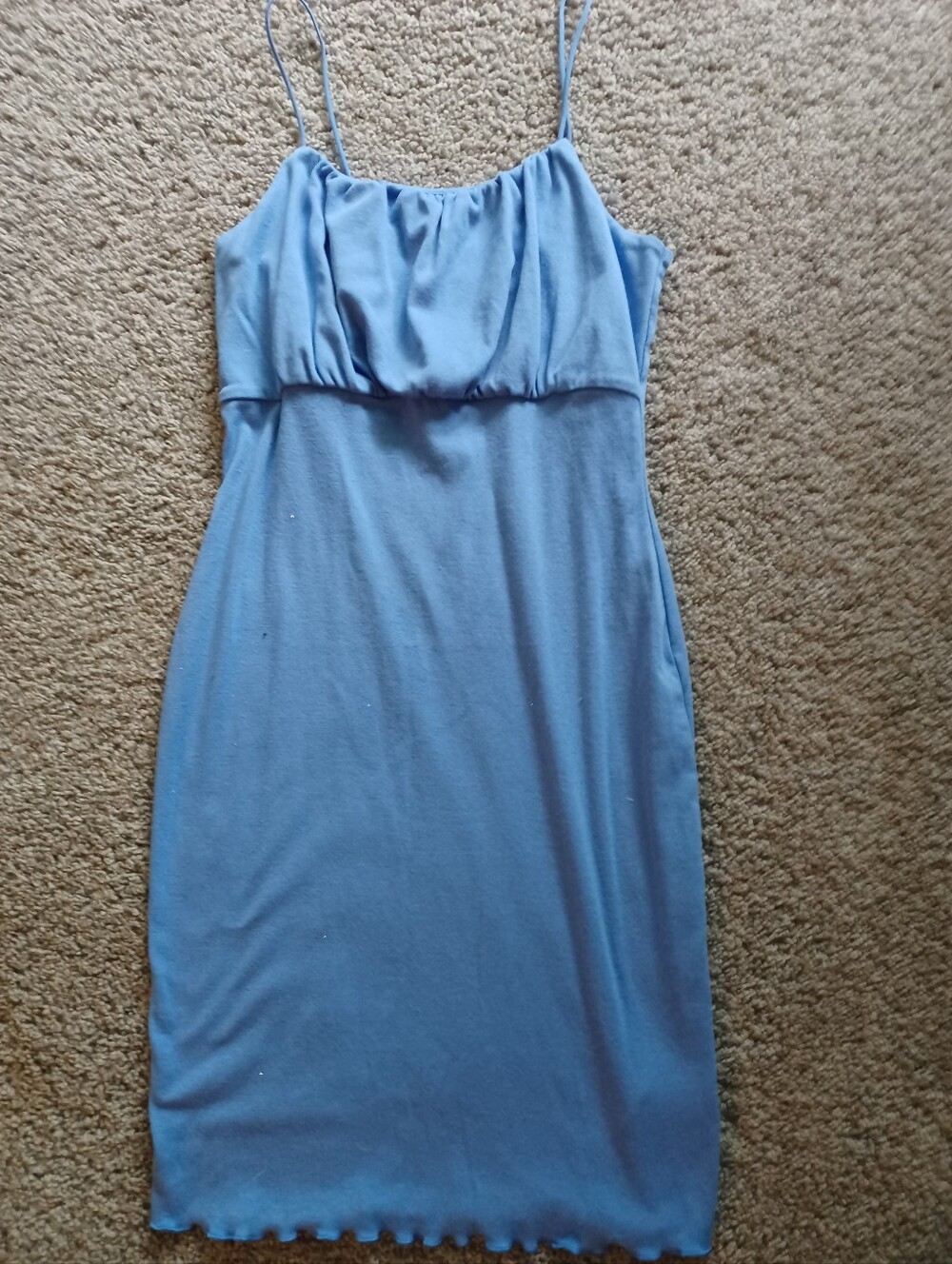 wild fable Dusty Blue Midi Tank Skirt